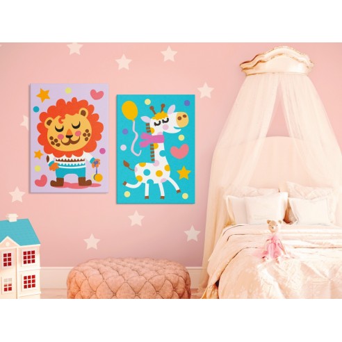 Set pictura pe numere  Lion & Giraffe