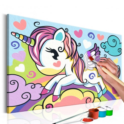 Set pictura pe numere  Colourful Unicorn