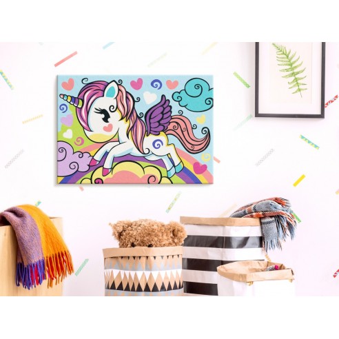 Set pictura pe numere  Colourful Unicorn