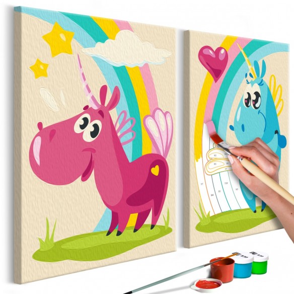 Set pictura pe numere  Sweet Unicorns