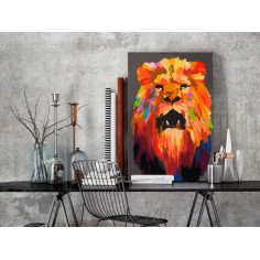 Set pictura pe numere  Colourful Lion (Large) 2