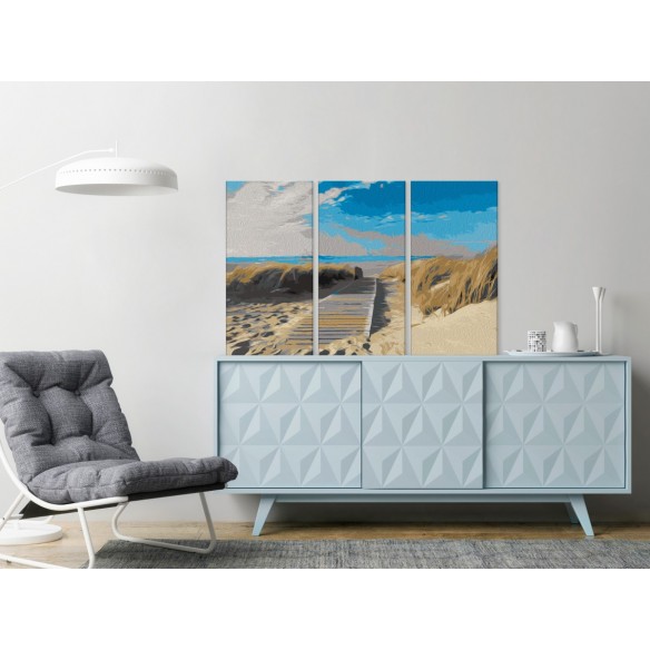 Set pictura pe numere  Beach (Blue Sky)