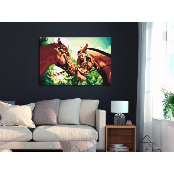 Set pictura pe numere  Two Horses