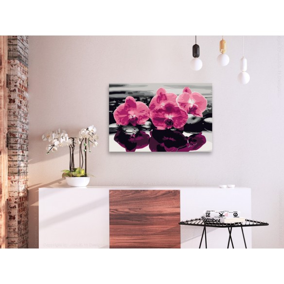 Set pictura pe numere  Three Orchids