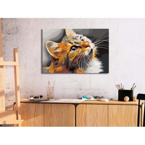 Set pictura pe numere  Red Cat