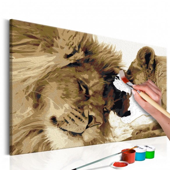 Set pictura pe numere  Lions In Love
