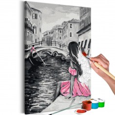 Set pictura pe numere  Venice (A Girl In A Pink Dress)