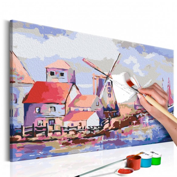 Set pictura pe numere  Windmills (Landscape)