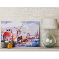 Set pictura pe numere  Windmills (Landscape) 2