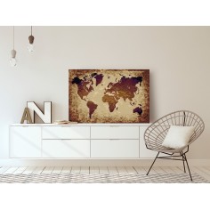 Set pictura pe numere  World Map (Brown Colours) 2