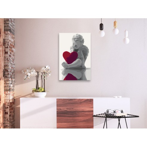 Set pictura pe numere  Angel (Red Heart)