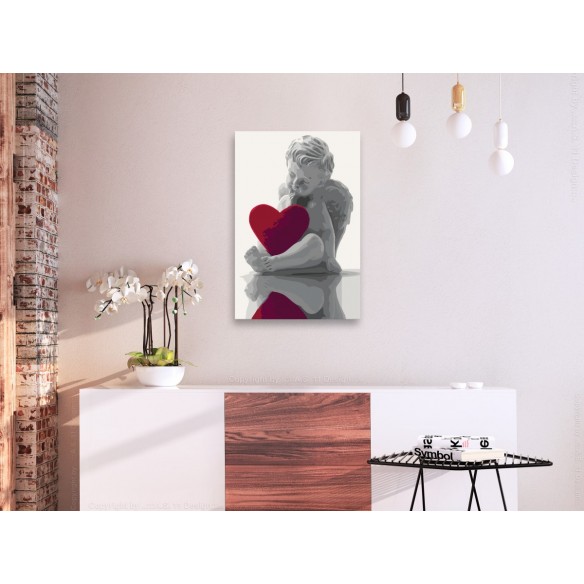 Set pictura pe numere  Angel (Red Heart)