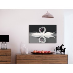 Set pictura pe numere  Swan Couple 2