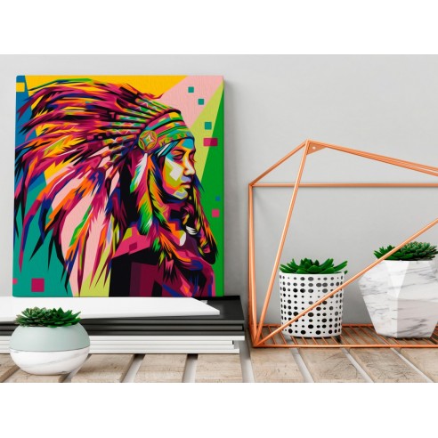 Set pictura pe numere  Native American (Plume)