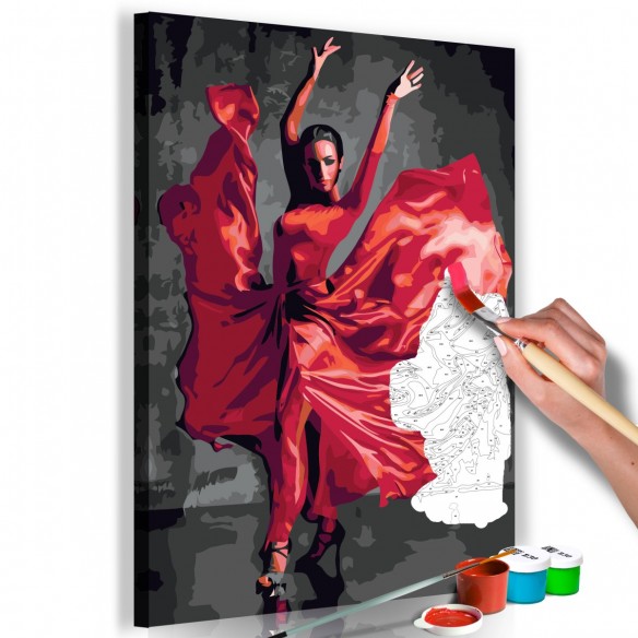 Set pictura pe numere  Red Dress