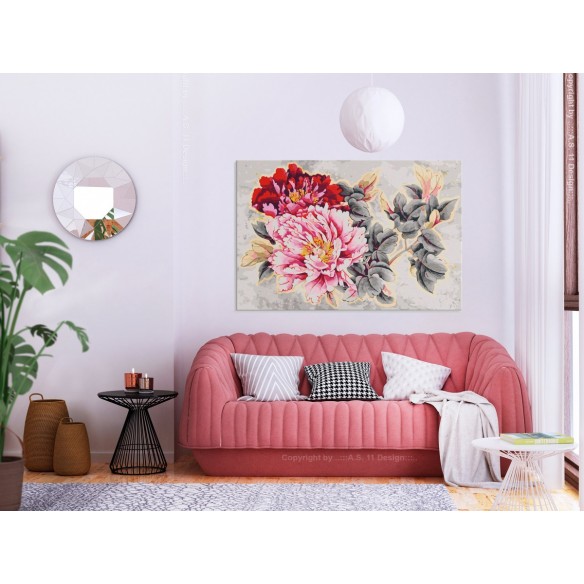 Set pictura pe numere  Beautiful Peonies