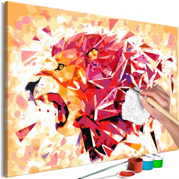 Set pictura pe numere  Abstract Lion