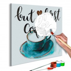 Set pictura pe numere  But First Coffee