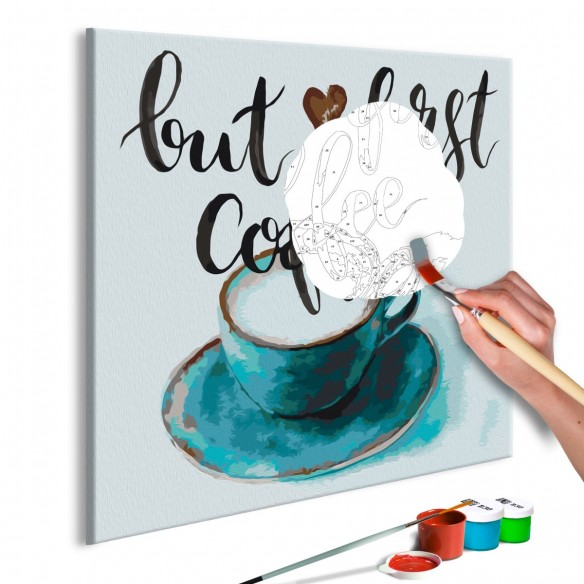 Set pictura pe numere  But First Coffee