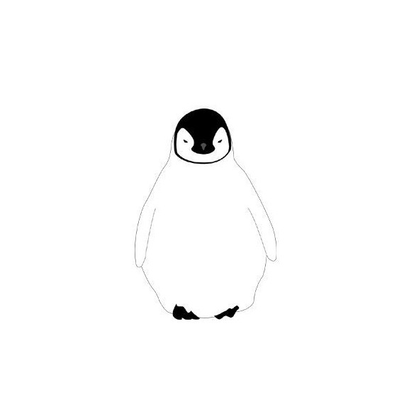 Sticker decorativ Pui de pinguin