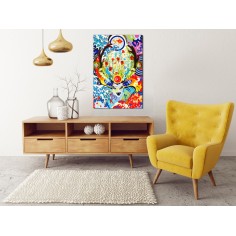 Set pictura pe numere  Deer and Flowers 2