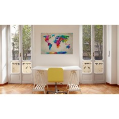 Tablou din plută  An Explosion of Colors [Cork Map] 2