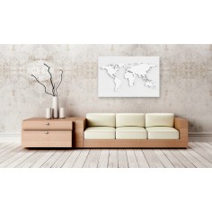 Tablou din plută  Monochromatic World [Cork Map] 2