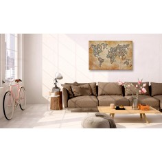 Tablou din plută  Postcards from the World [Cork Map] 2