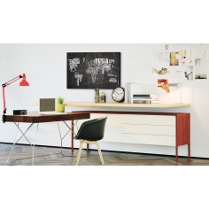 Tablou din plută  Mundo Negro [Cork Map] 2