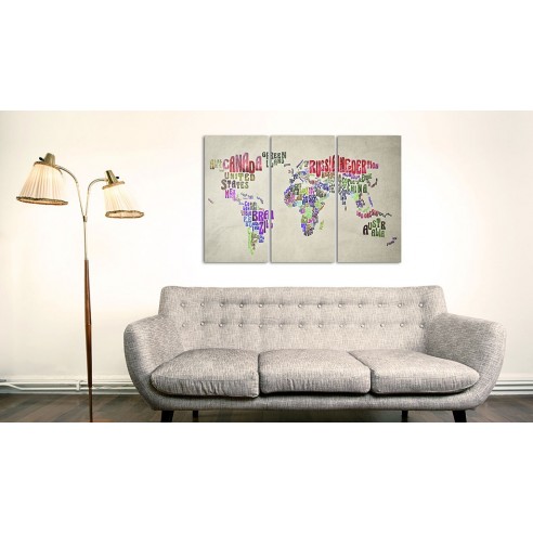 Tablou din plută  Colorful Countries [Cork Map]