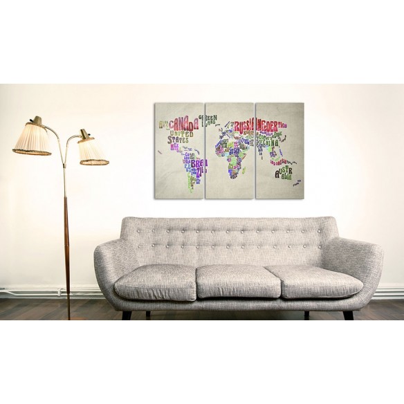 Tablou din plută  Colorful Countries [Cork Map]