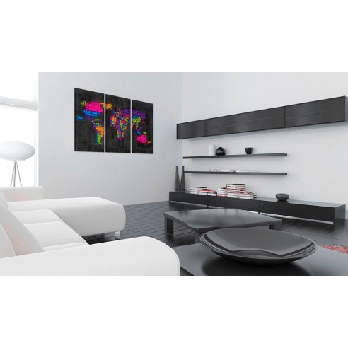 Tablou din plută  Mappa del Mondo [Cork Map]