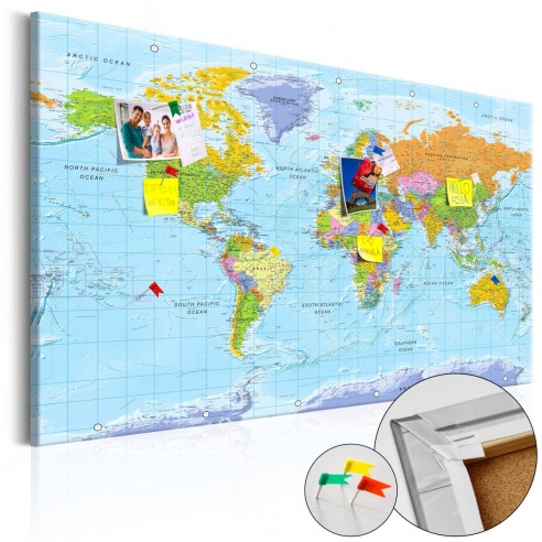 Tablou din plută  Orbis Terrarum [Cork Map]