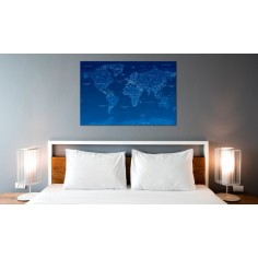 Tablou din plută  World Map World Connection  [Cork Map] 2