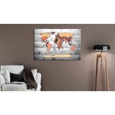 Tablou din plută  Direction World [Cork Map] 2