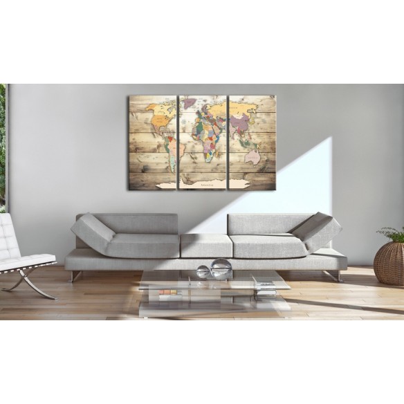 Tablou din plută  Map of Dreams [Cork Map]
