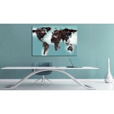 Tablou din plută  Subtlety of the World [Cork Map] 2