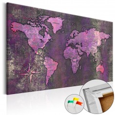 Tablou din plută  Amethyst Map [Cork Map]
