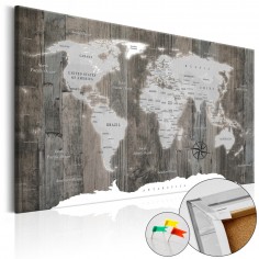 Tablou din plută  World of Wood [Cork Map]