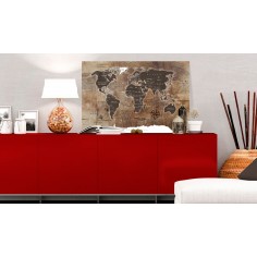 Tablou din plută  Wooden Mosaic [Cork Map] 2