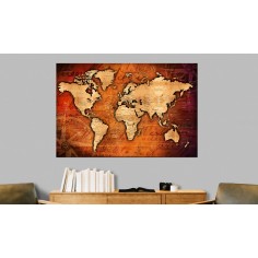 Tablou din plută  Amber World [Cork Map] 2
