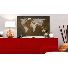 Tablou din plută  Cinnamon Travels [Cork Map] 2