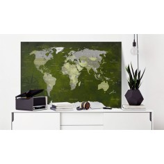 Tablou din plută  Malachite World [Cork Map] 2