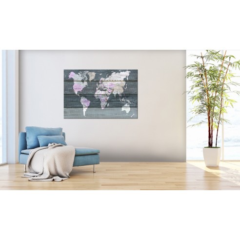 Tablou din plută  Journey through the World [Cork Map]