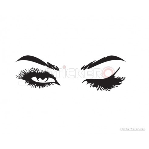 Sticker decorativ New lash, 55x173