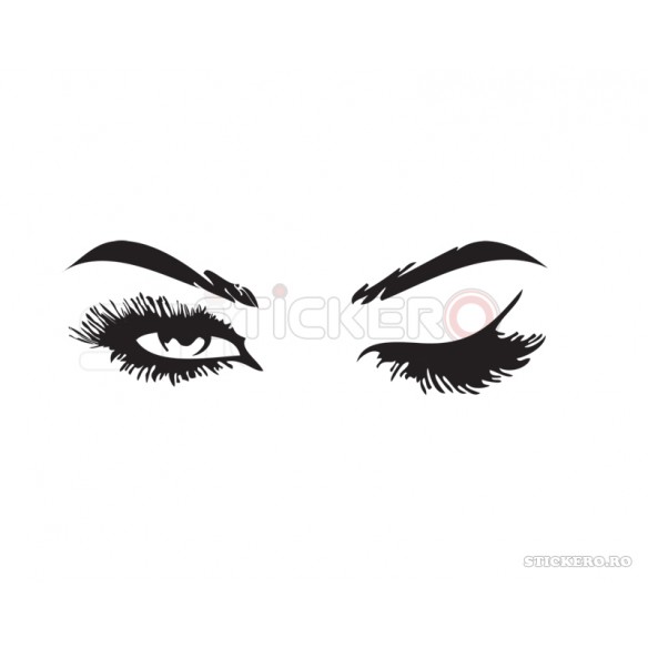Sticker decorativ New lash, 55x173