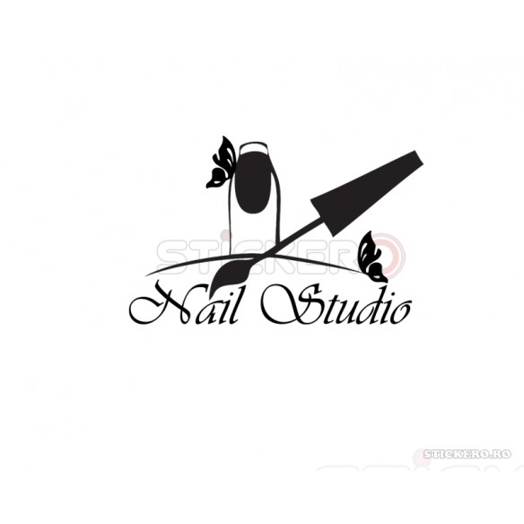 Sticker decorativ Nail Studio,76 x120 cm