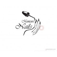 Sticker decorativ Manicure Nails, 100x100 cm 2