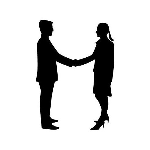 Sticker decorativ Siluete business