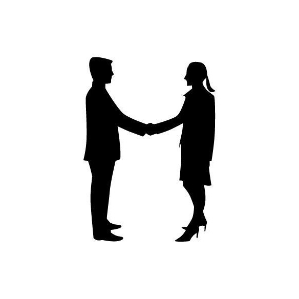 Sticker decorativ Siluete business